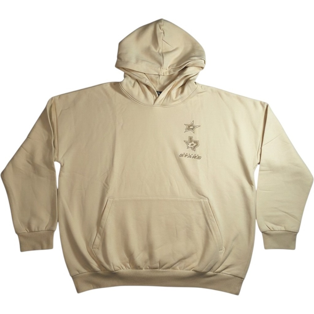 Dallas Stars Men's Levelwear  Cream Contact Stamp Pullover Hoodie‎ 2XL NWT